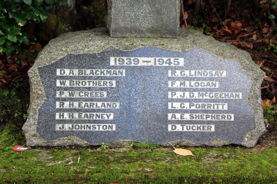 Detail of memorial