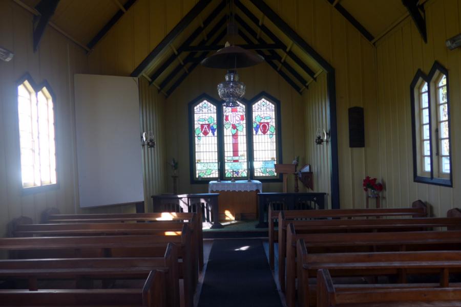 St Luke memorial window Whataroa