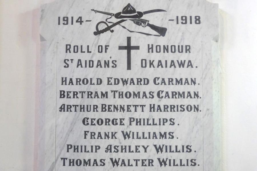 St Mary's memorials, Hawera