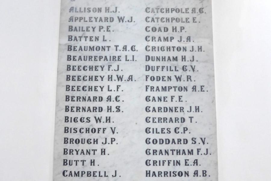 St Mary's memorials, Hawera