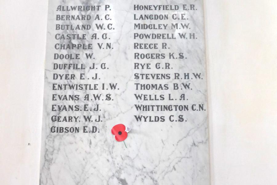 St Mary's memorials, Hawera