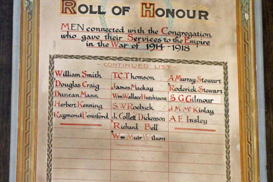 Memorial sign