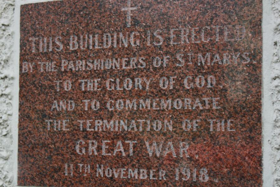 Memorial plaque