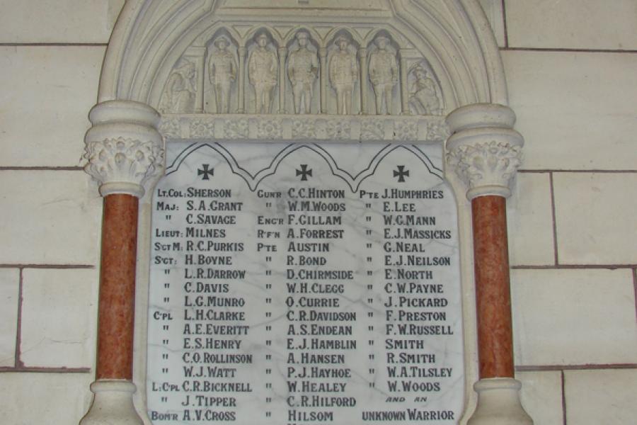Roll of honour