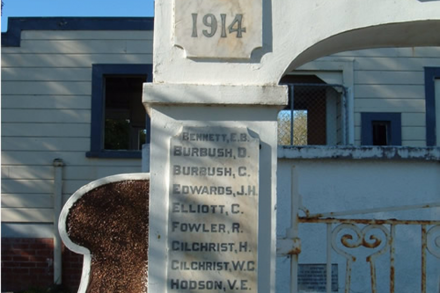 Palmerston North school gates memorial (detail)