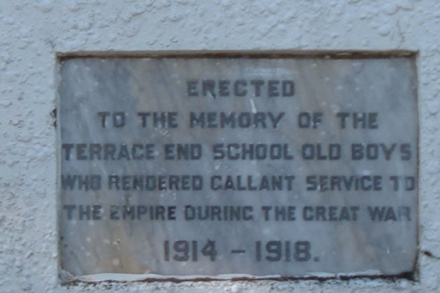 Palmerston North school gates memorial (detail)