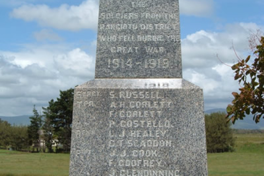 Rangiotu memorial