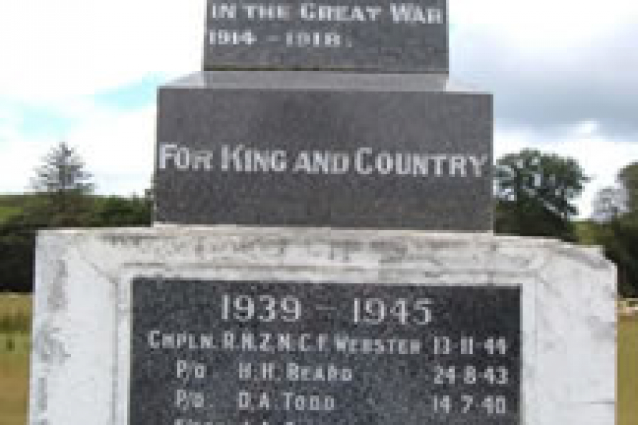 Rangiwahia memorial