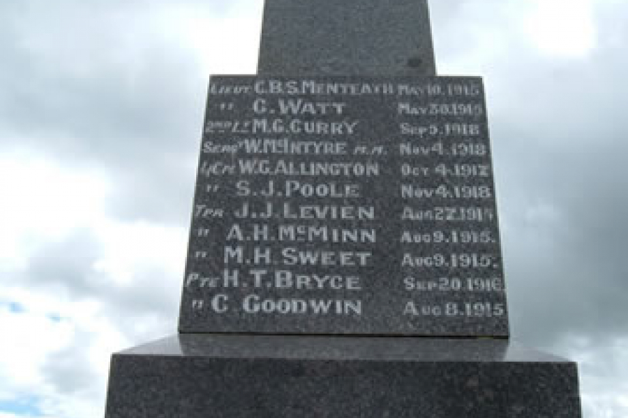 Rangiwahia memorial