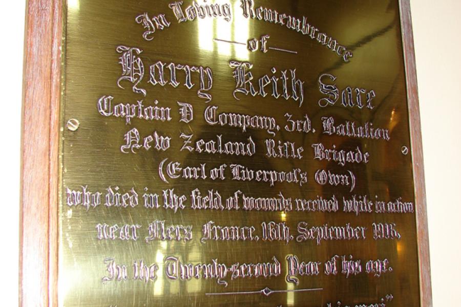 Captain Harry Keith Sare Memorial