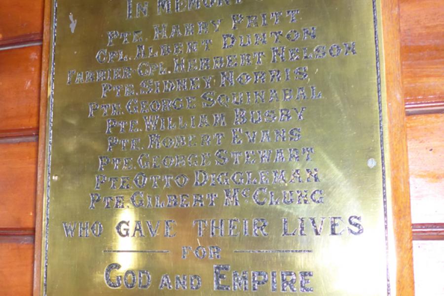 Memorial plaque
