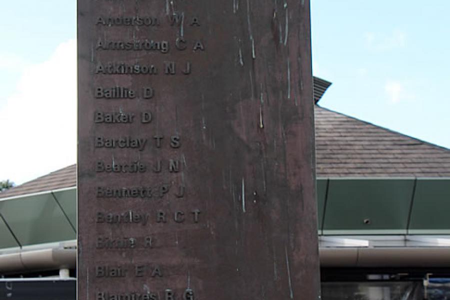 Detail of memorial