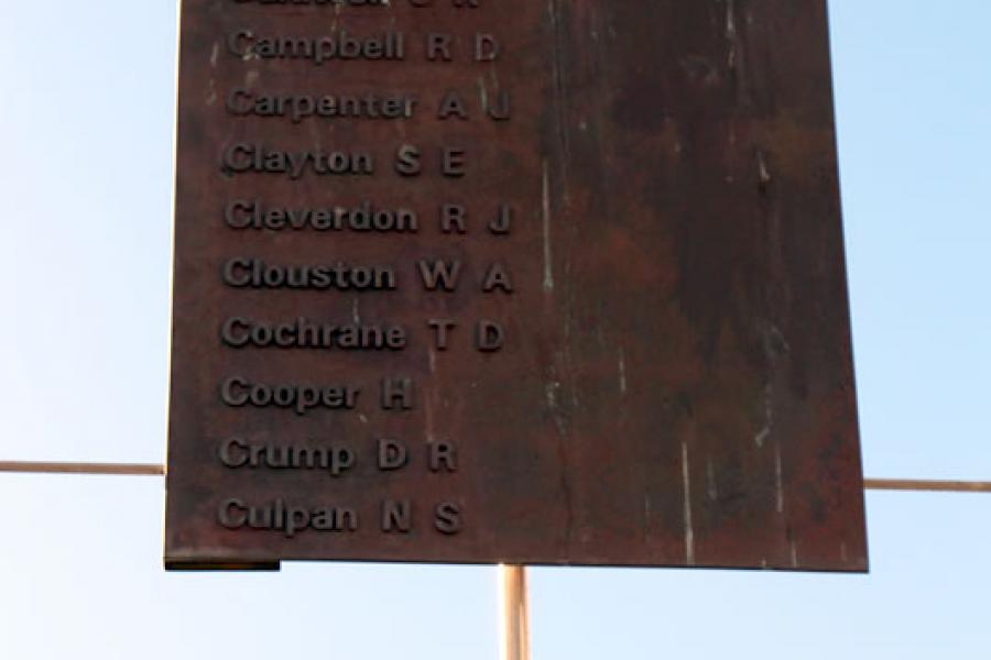 Detail of memorial