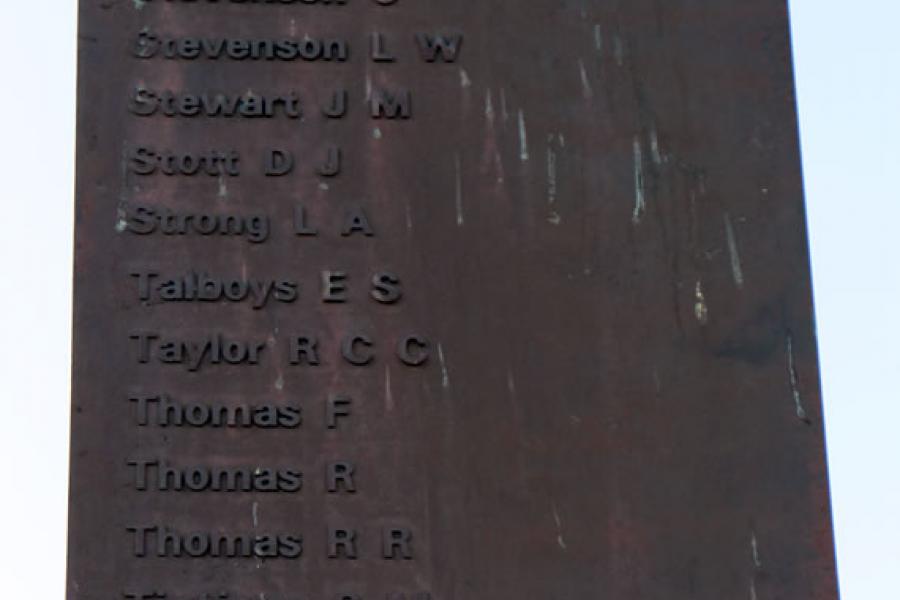 Detail of memorial
