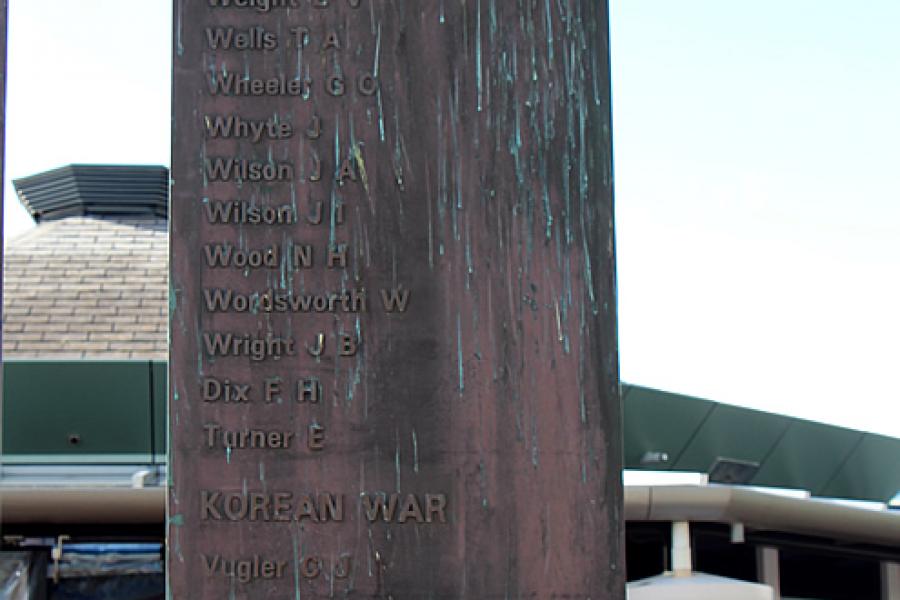 Detail of memorial