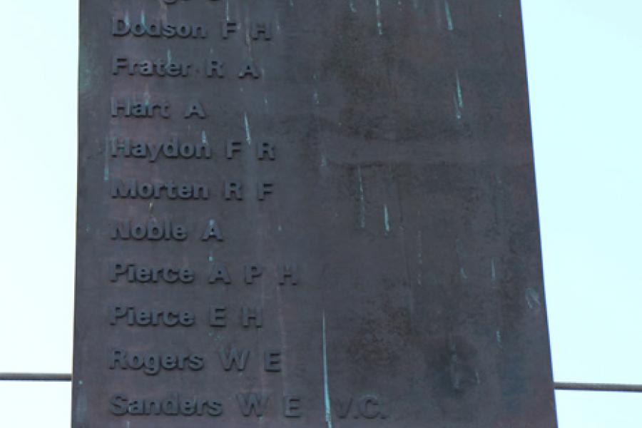 Detail of memorial