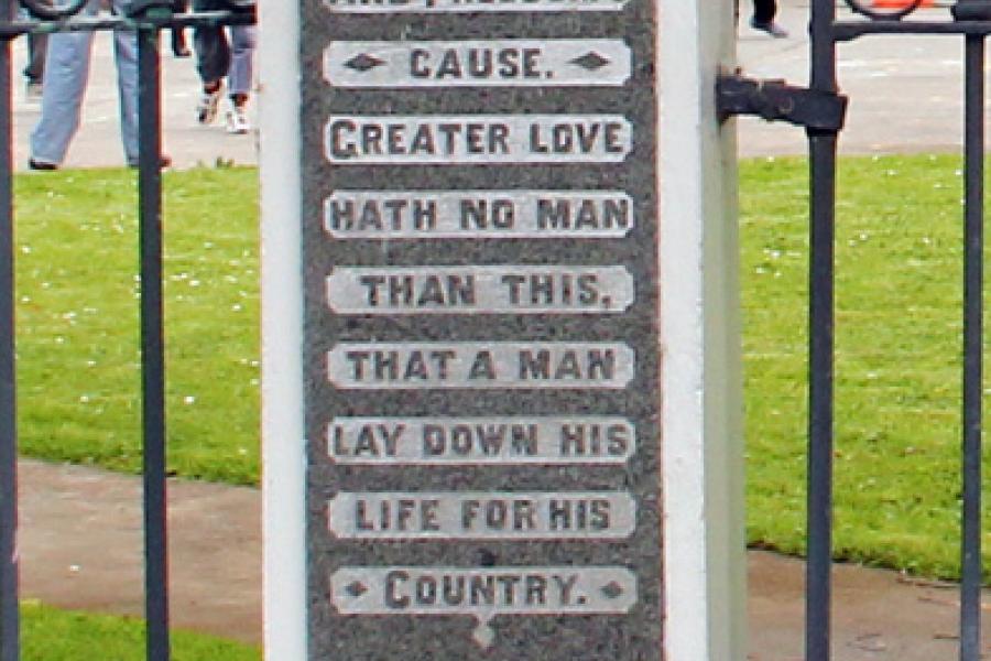 Taonui School war memorial