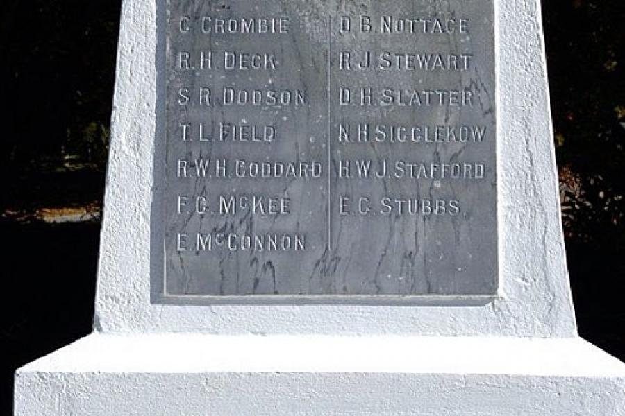 Detail from memorial