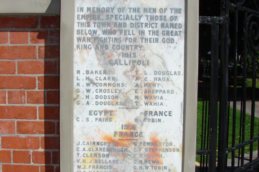 World War One List