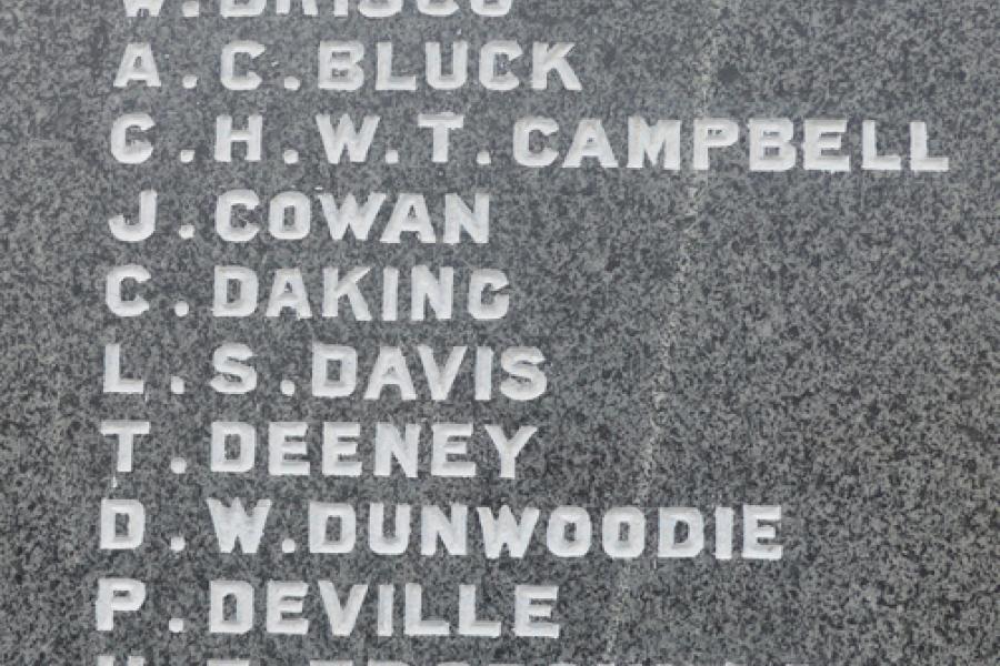 Roll of honour