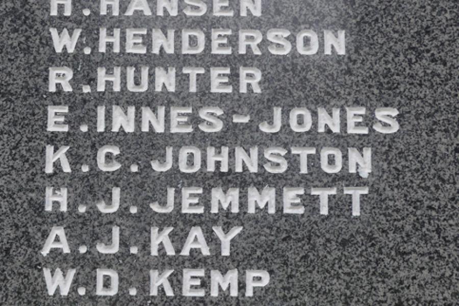Roll of honour