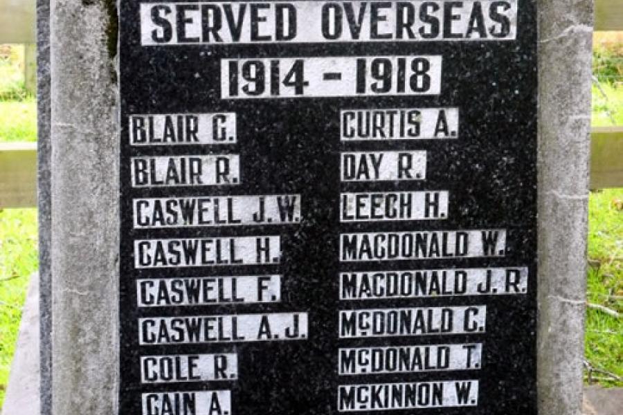 Te Ngawai memorial