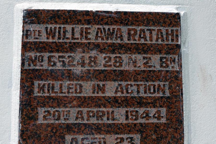 Te Paroa School memorial