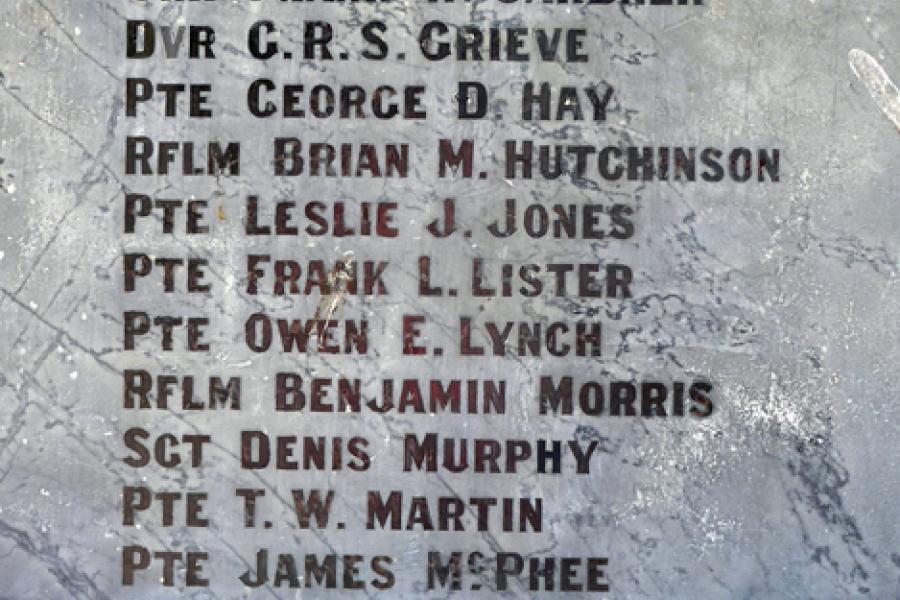 Roll of honour