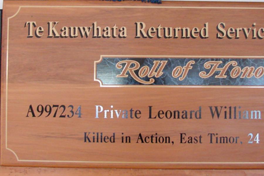 Roll of Honour