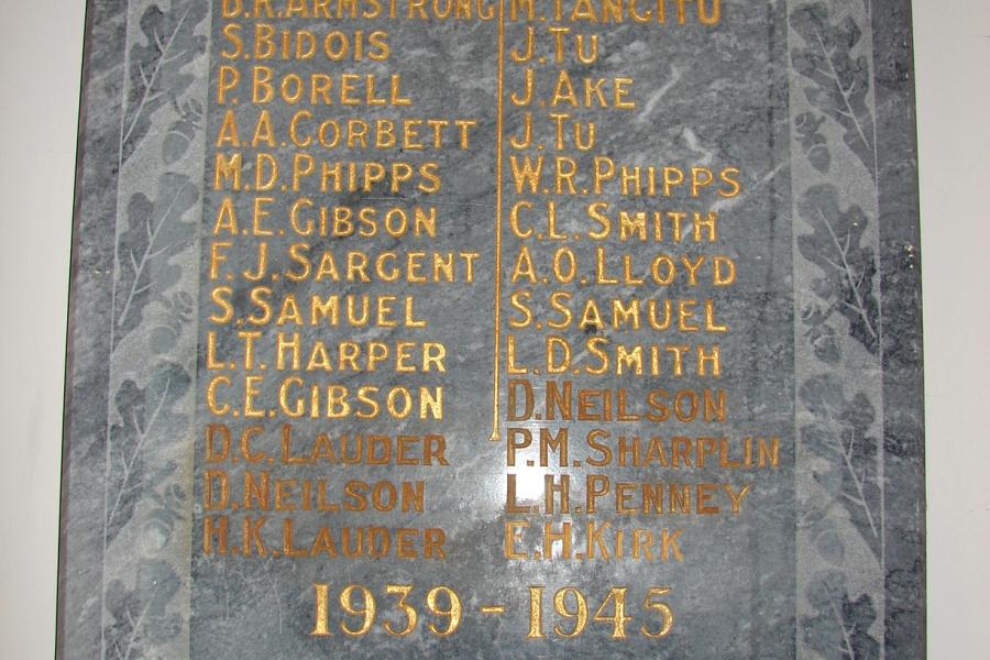 Detail from memorial