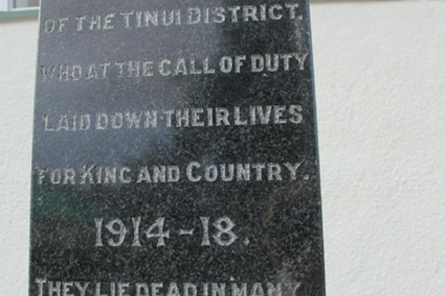 Tinui war memorial