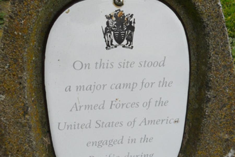 US Armed Forces memorial plaque