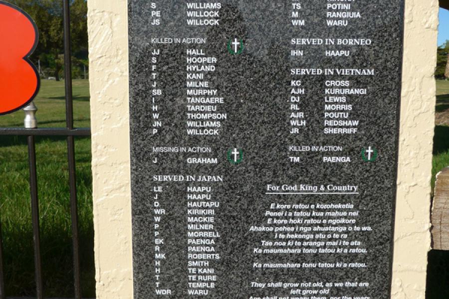 Tolaga Bay war memorial