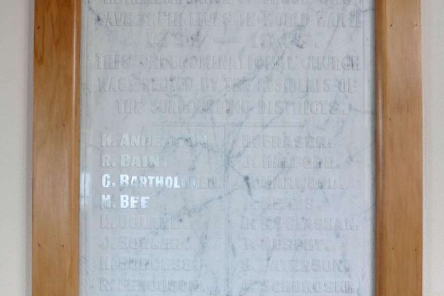 Memorial plaque