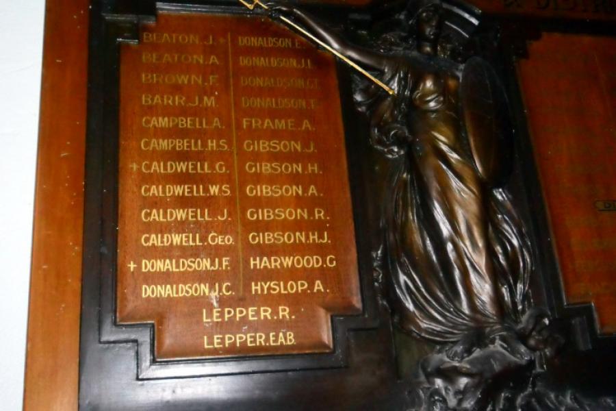 Detail from memorial