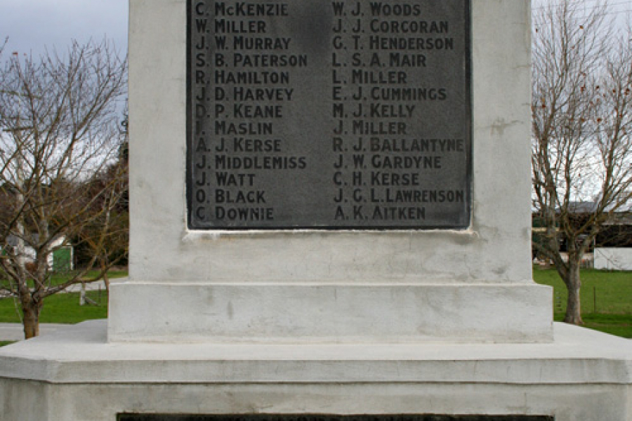 Detail from the memorial
