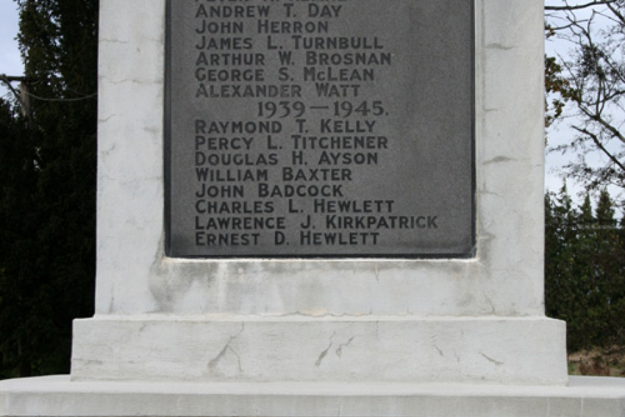 Detail from the memorial