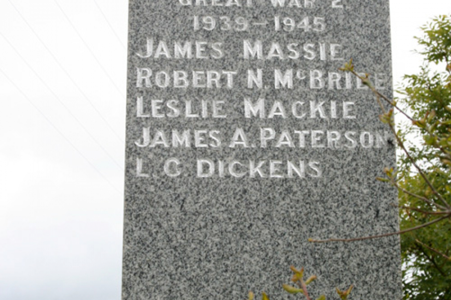 Detail from the memorial