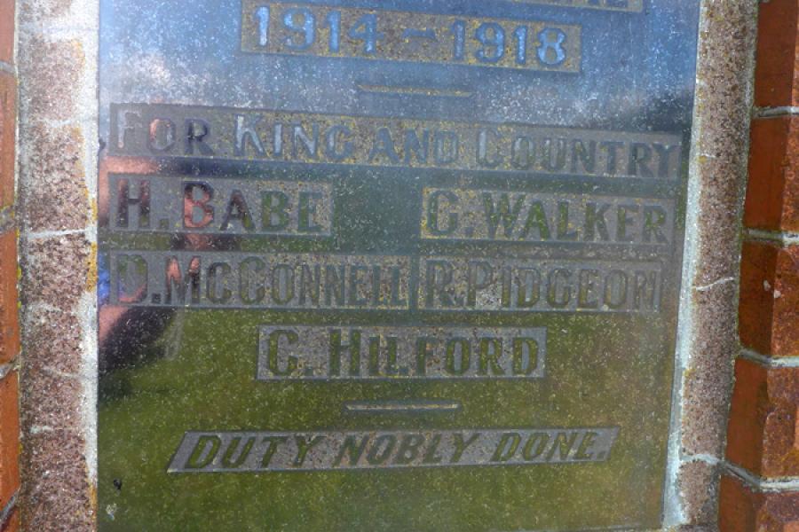 Waikiekie war memorial