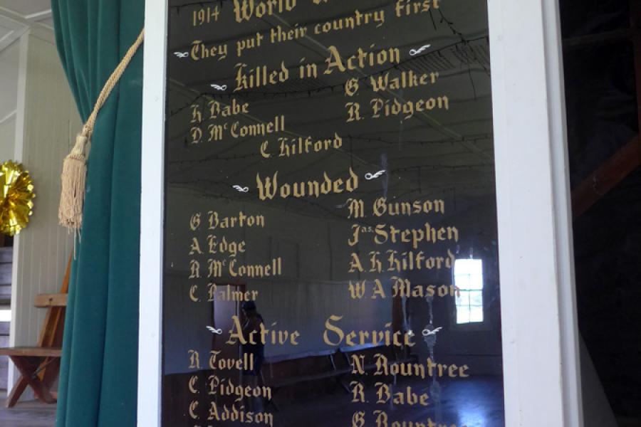 Waikiekie war memorial