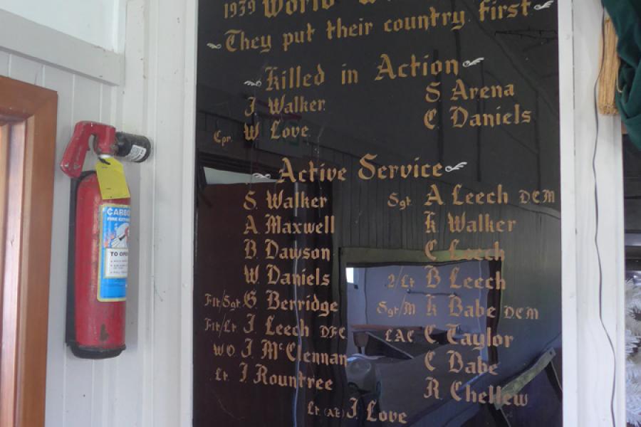 Waikiekie war memorial