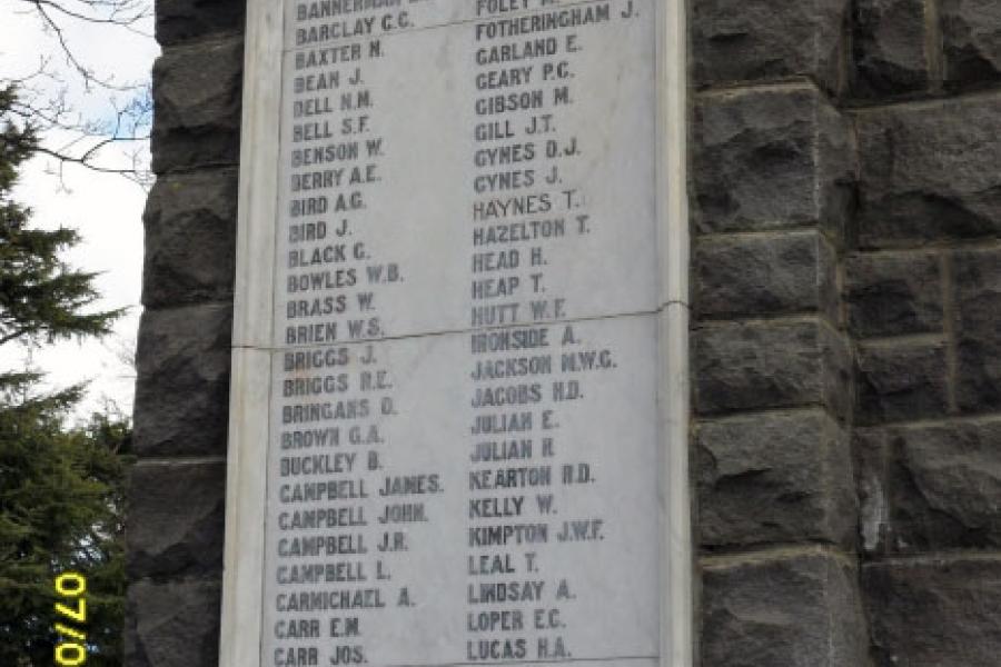 Waimate war memorial