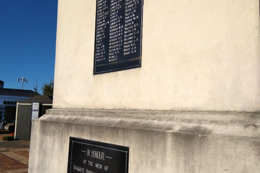 Waimate Second World War memorial clock tower