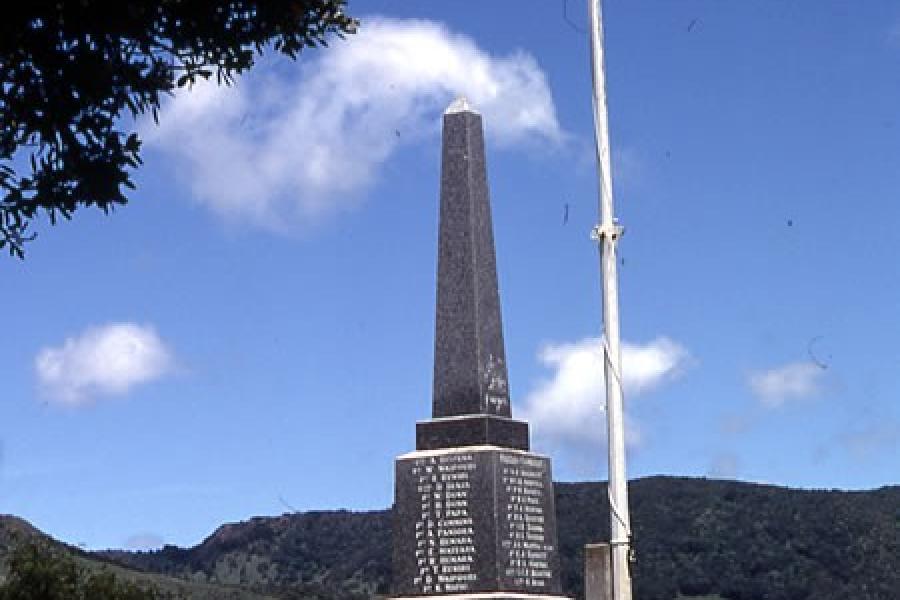 Waiotemarama war memorial