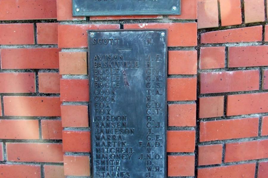 Waipukurau school memorial 