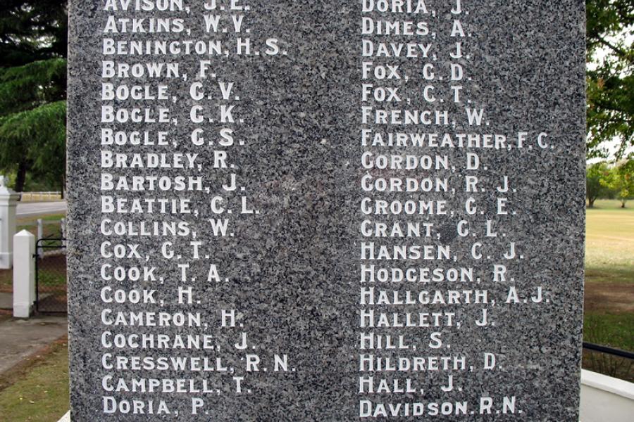 Waipukurau war memorial