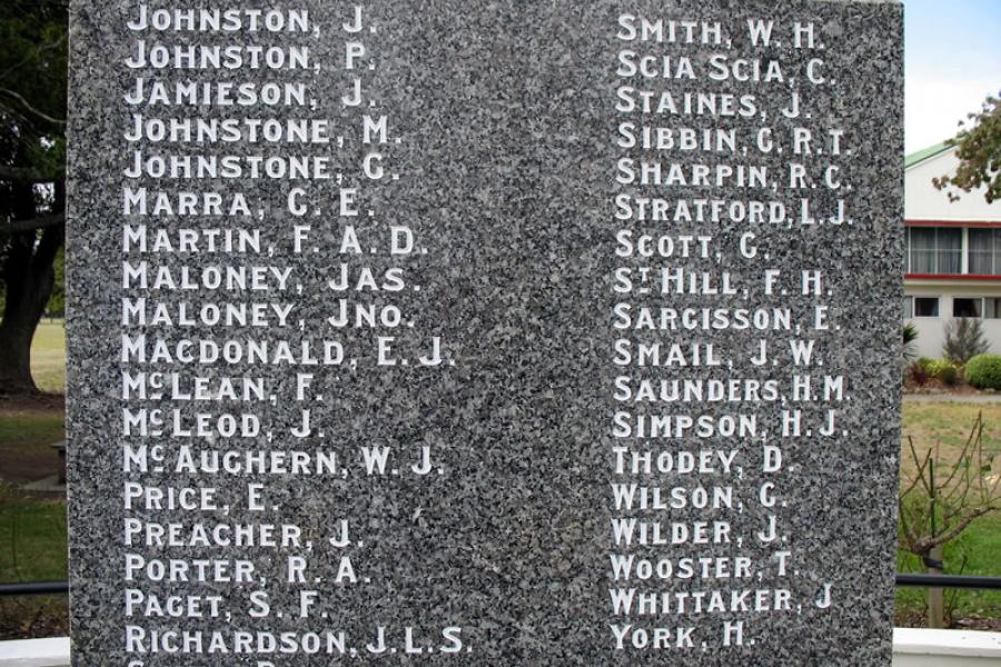 Waipukurau war memorial