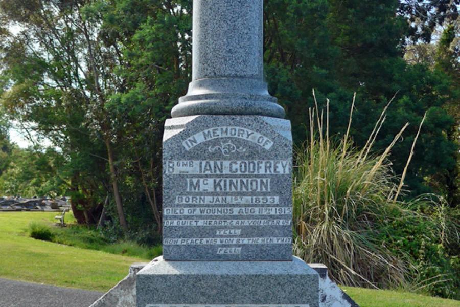 Ian Godfrey McKinnon memorial