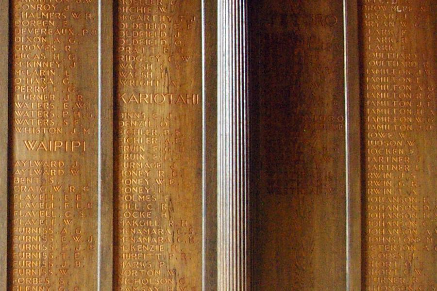 Detail of memorial