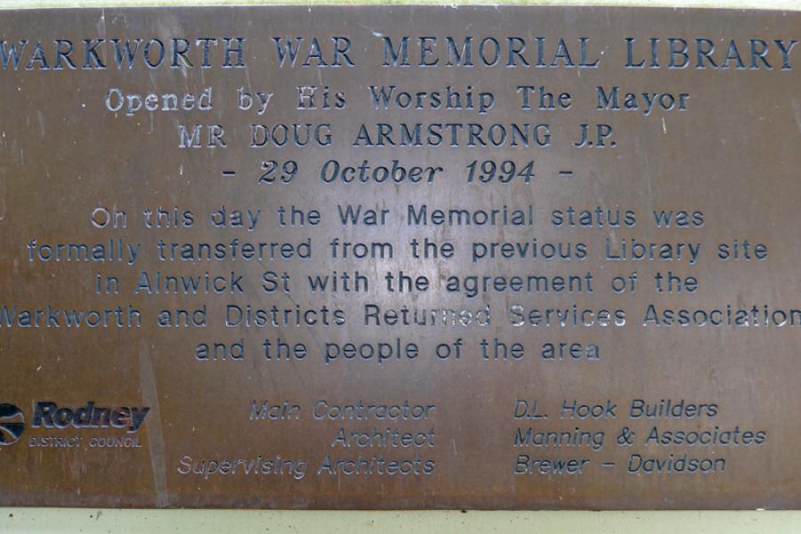 Dedication Plaque